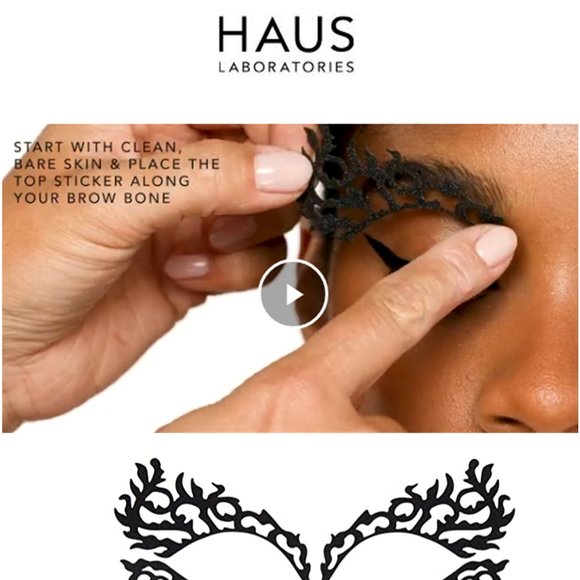 HAUS LABORATORIES By Lady Gaga: ARMOR MASQUE NO. 1 | Face Mask Sticker  … NEW! - Picture 8 of 12